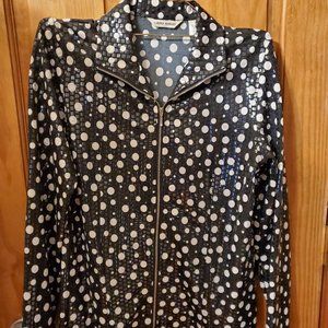 women's wet look light weight fashion jacket.